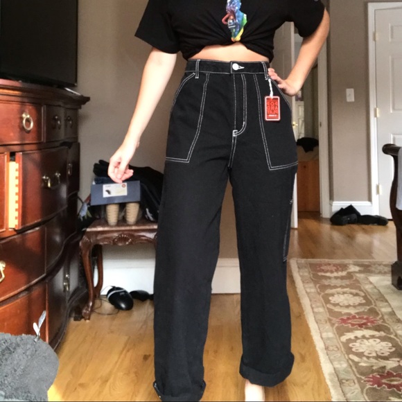 Forever 21 Denim - F21 contrast stitch pants